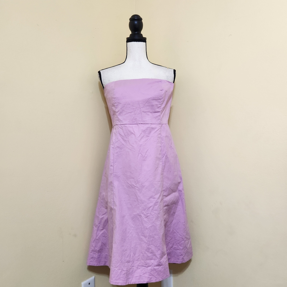 GAP Purple Strapless A-Line Cocktail Dress
